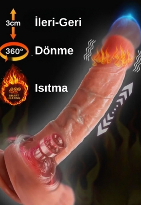 Ultra Realistik Istma leri Geri ve Dnme Fonksiyonlu Gereki Vibratr